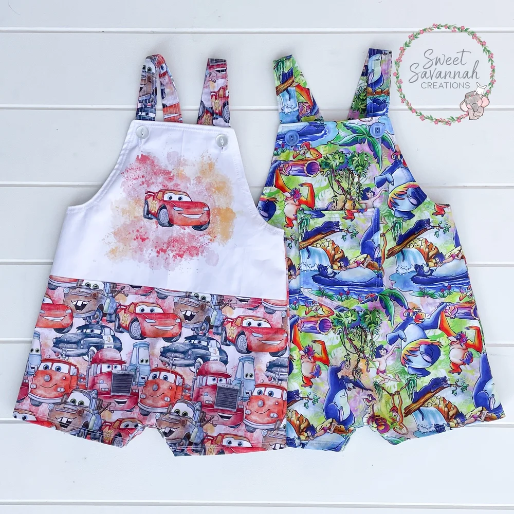 Baby Short Leg Overalls Custom Made — Sweet Savannah Creations