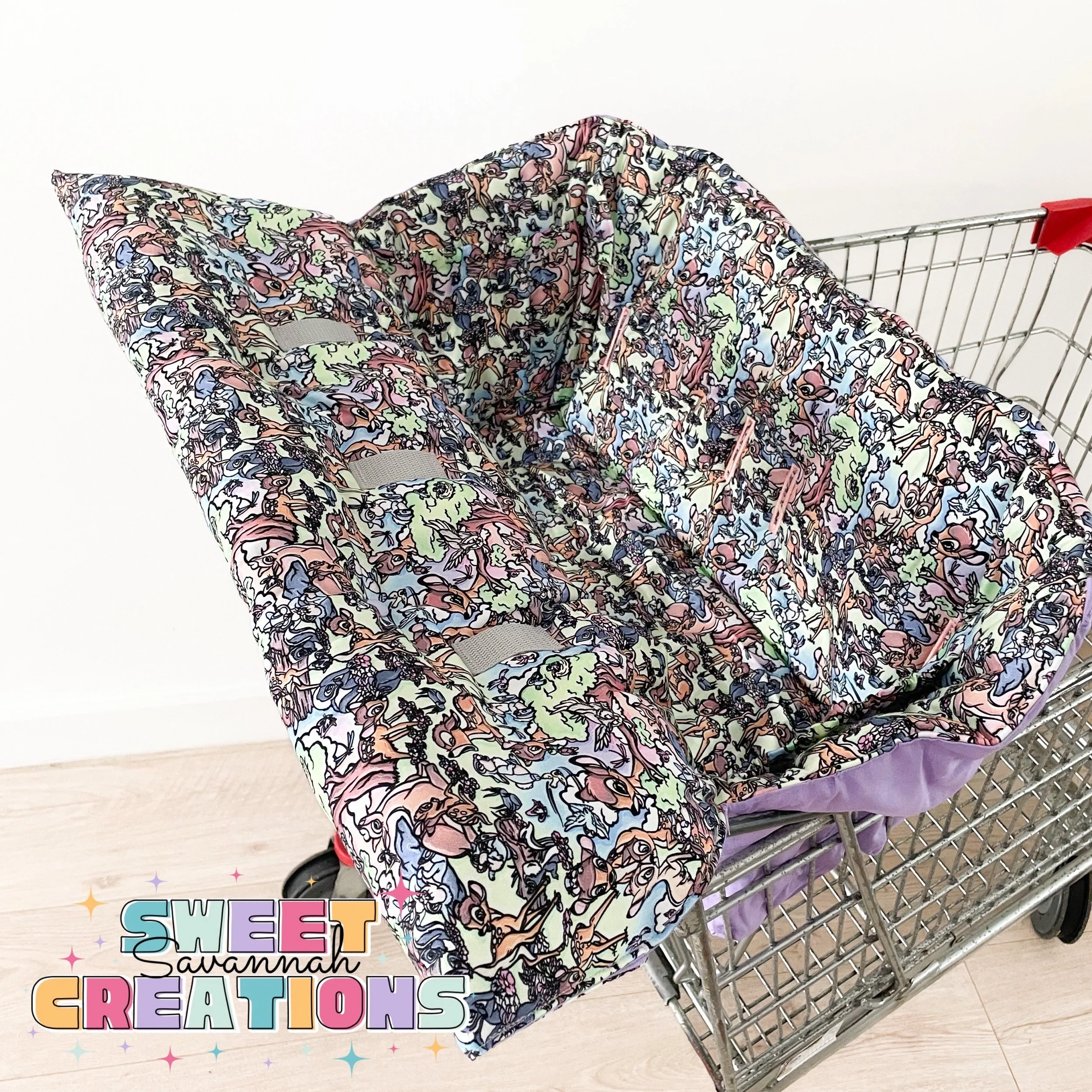 Little Deer - Shopping Trolley Seat Cover - Lavender