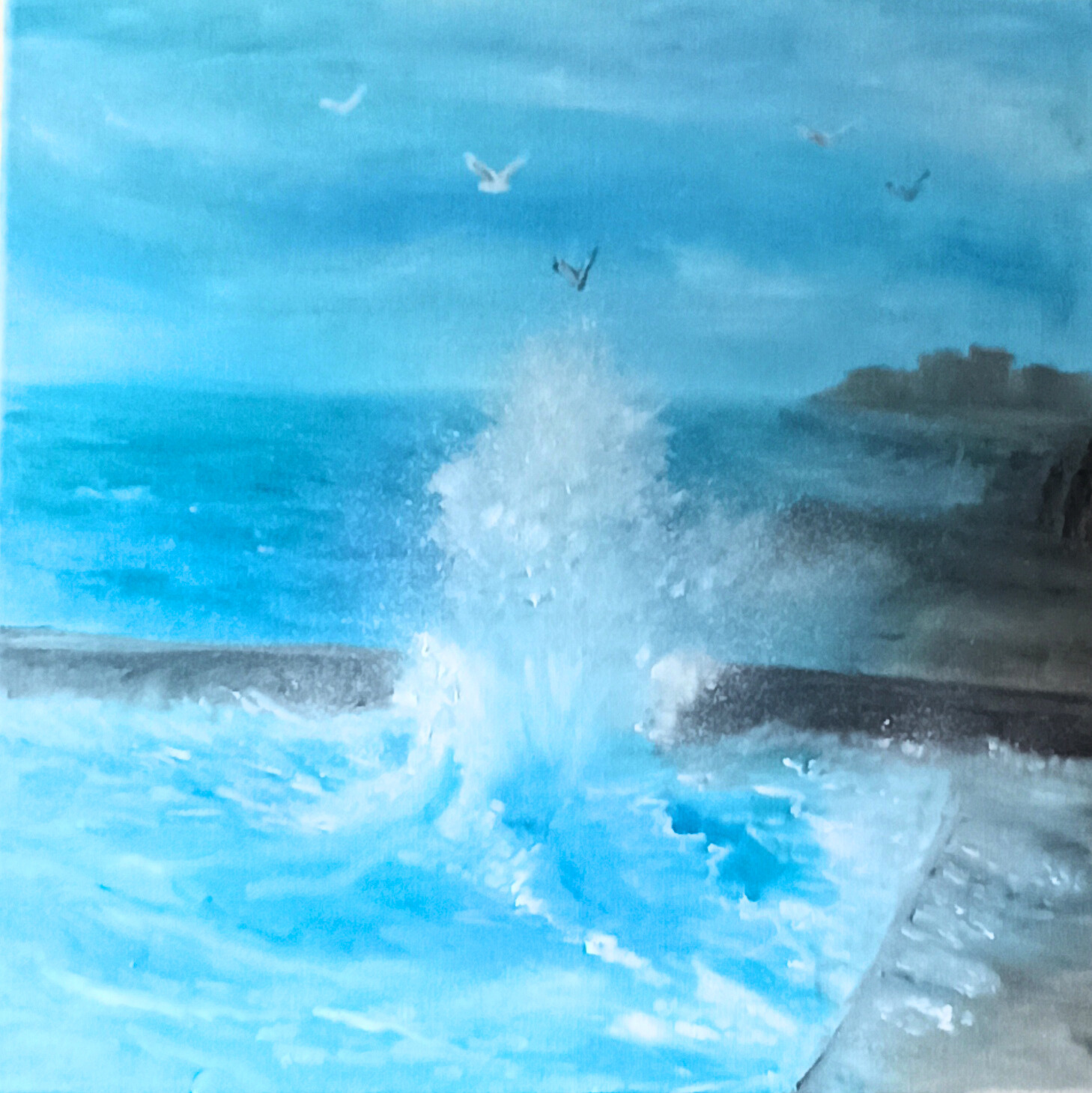Black Sea, painting. (Contact artist directly for price)