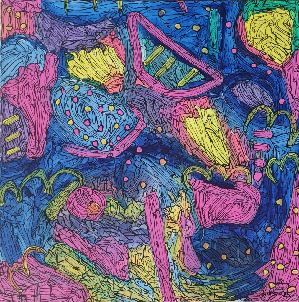 Meaningfulness , 80X80X4, ACRYLIC ON CANVAS, 1100€
