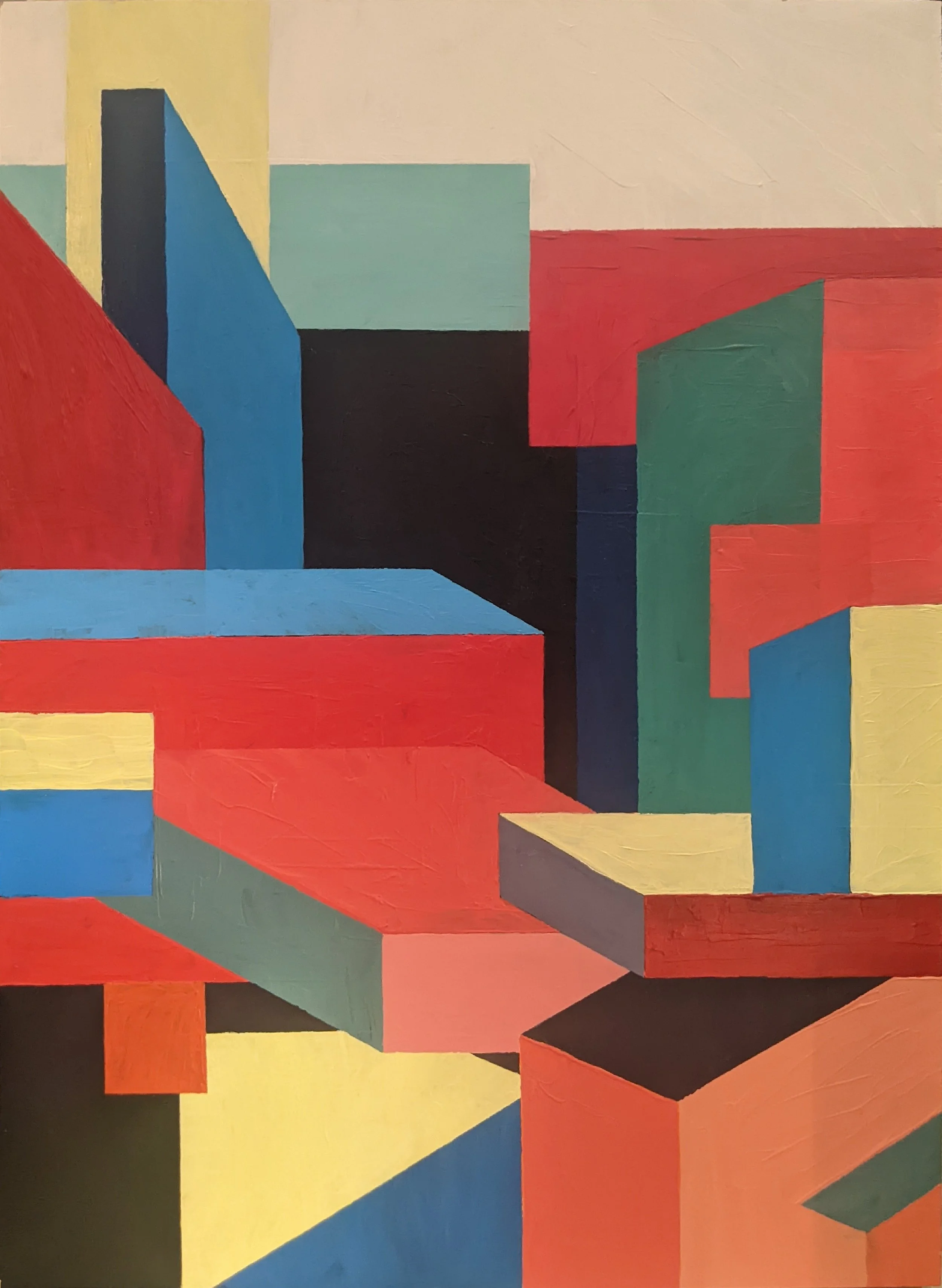 Untitled, Acrylic on wood board, 2020, 60x44