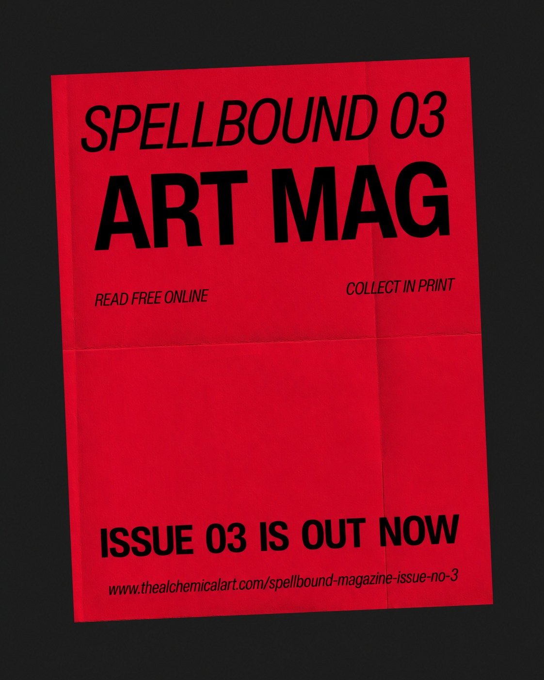 SPELLBOUND Issue 03 brings together 64 pages of contemporary art, introducing the artists and practices behind the work.

Read the issue free online or collect the print edition via the link in our bio or visit our website:
thealchemicalart.com/spell