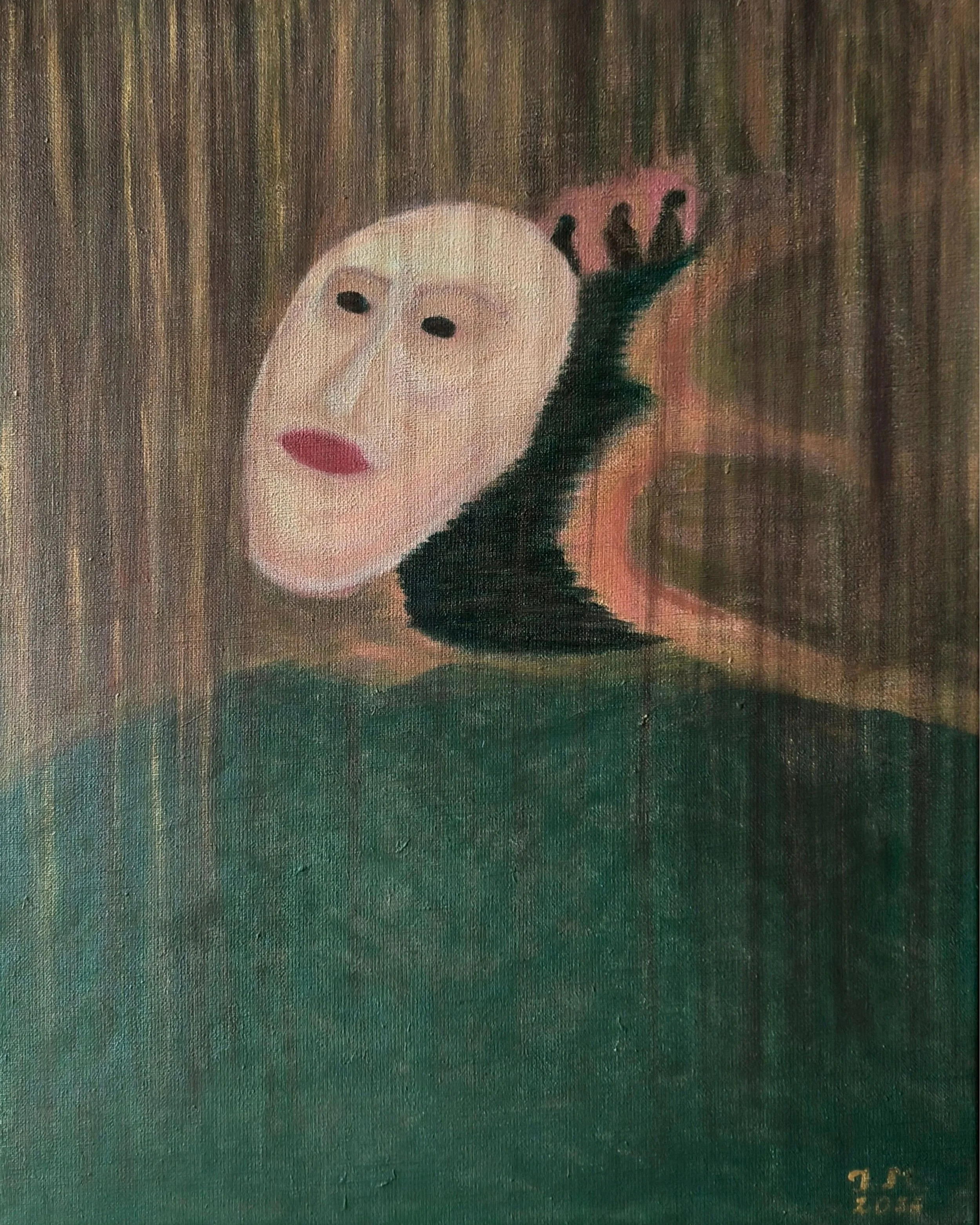 'Walking' (2026), Acrylic Canvas, Size: 50x40cm