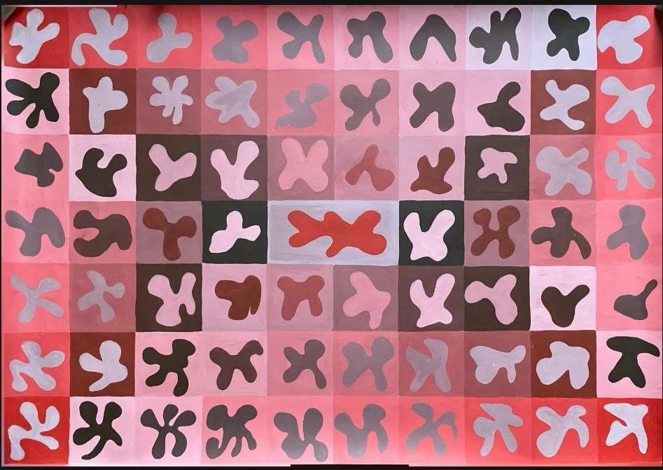 Distribution (Acrylic on Paper) 2025
