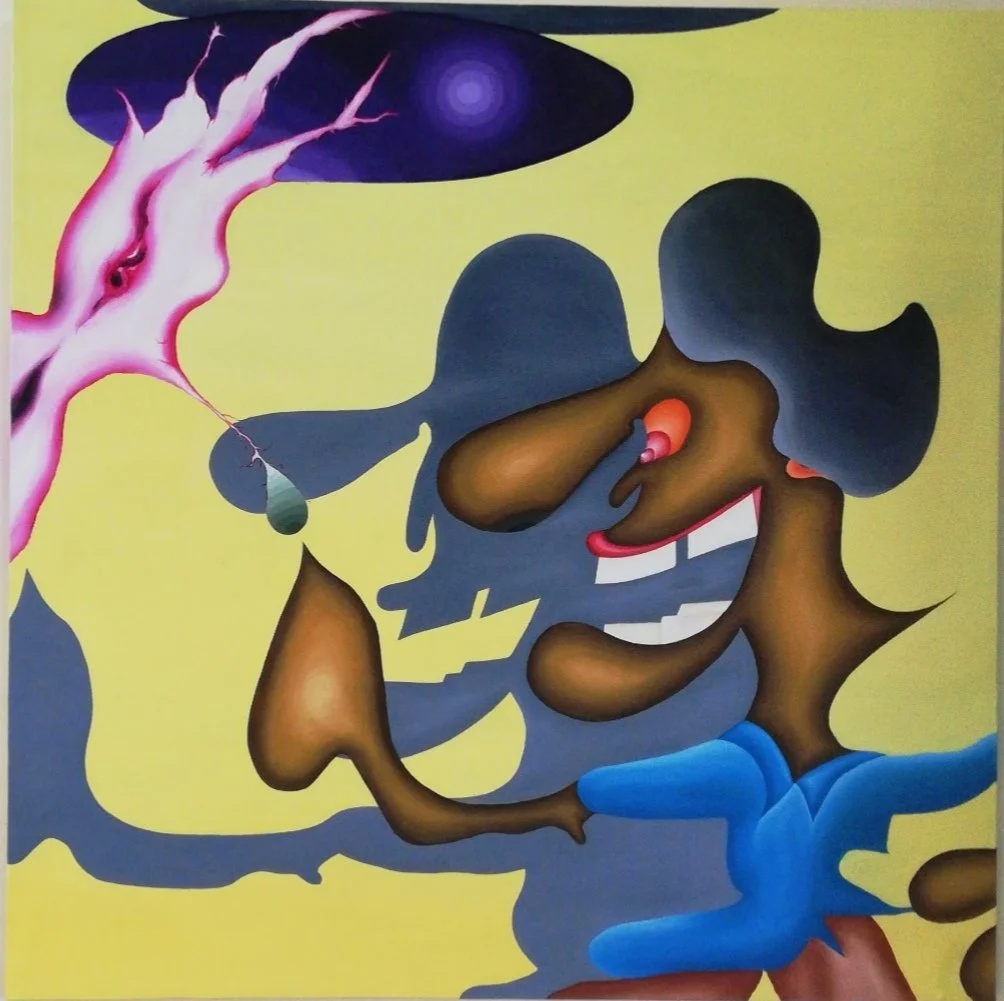 Title : netherrealm | oil on canvas | 36×36 inches | 2023 | price 65,000 PKR