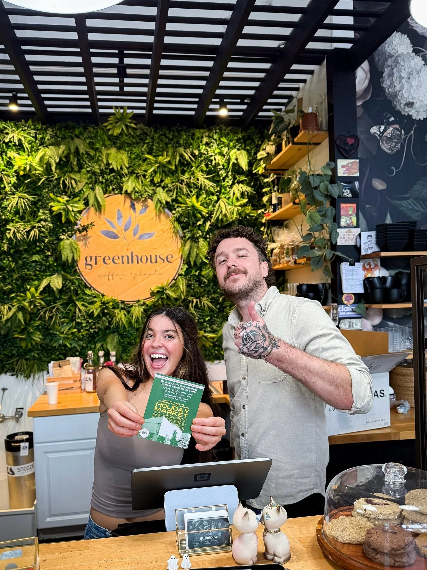 Just some cuties at @greenhousecorvallis! Two weeks out from Market weekend and I&rsquo;m already planning my coffee orders 💁🏻&zwj;♀️💚