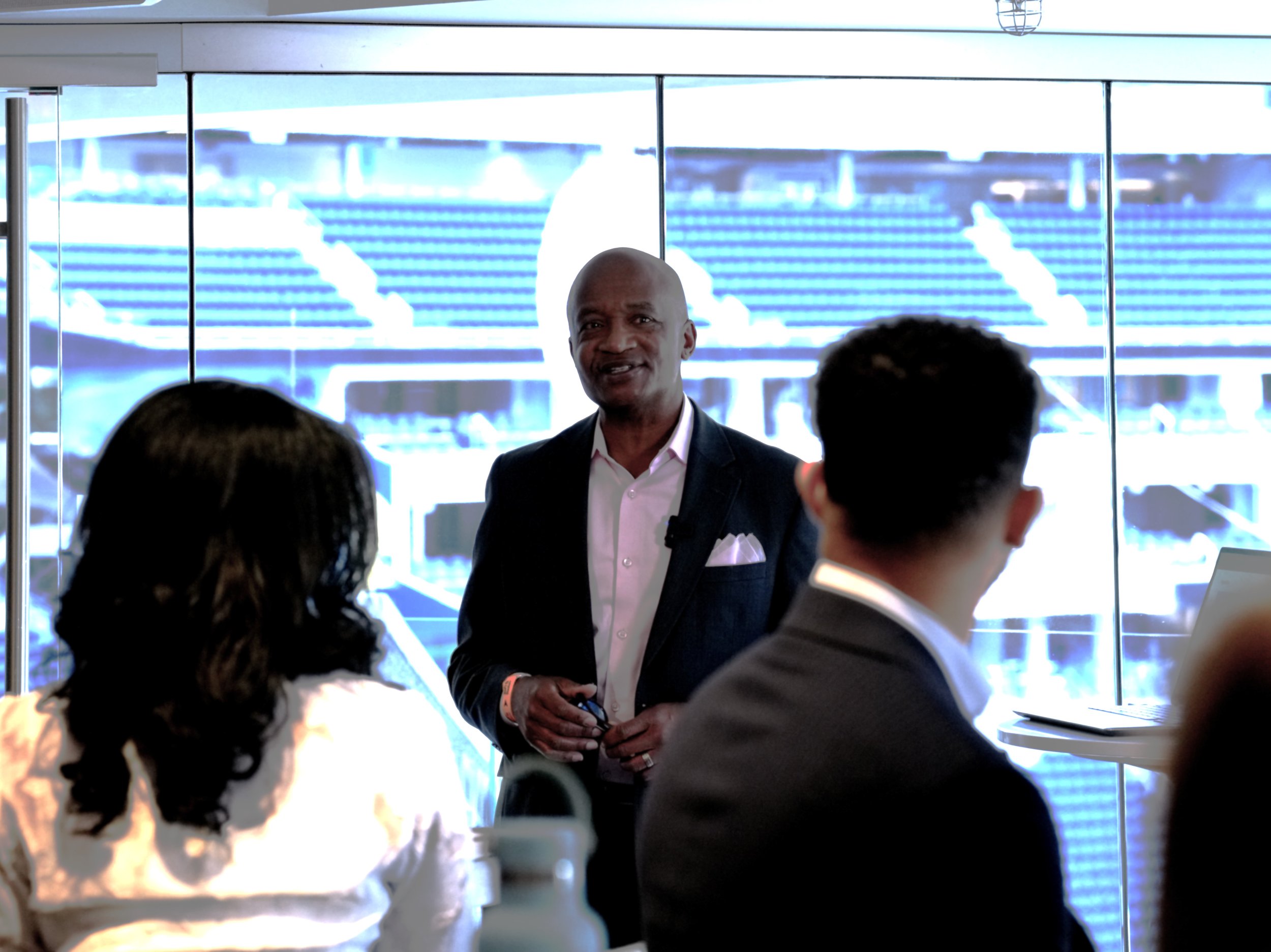 Speaking about "The Art of Strategic Networking" at Sofi Stadium