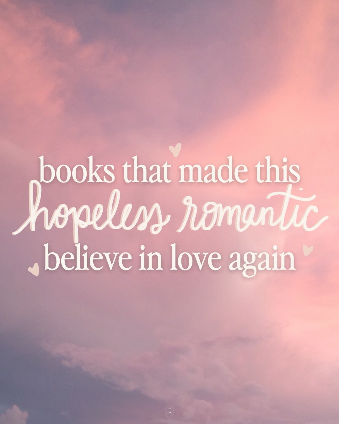 Picture this: a hopeless romantic who has been single/not dated for 10+ years and was content with it (mostly because she was scared, oops) but then, after she started reading contemporary romance books, realized &amp; admitted that she actually real