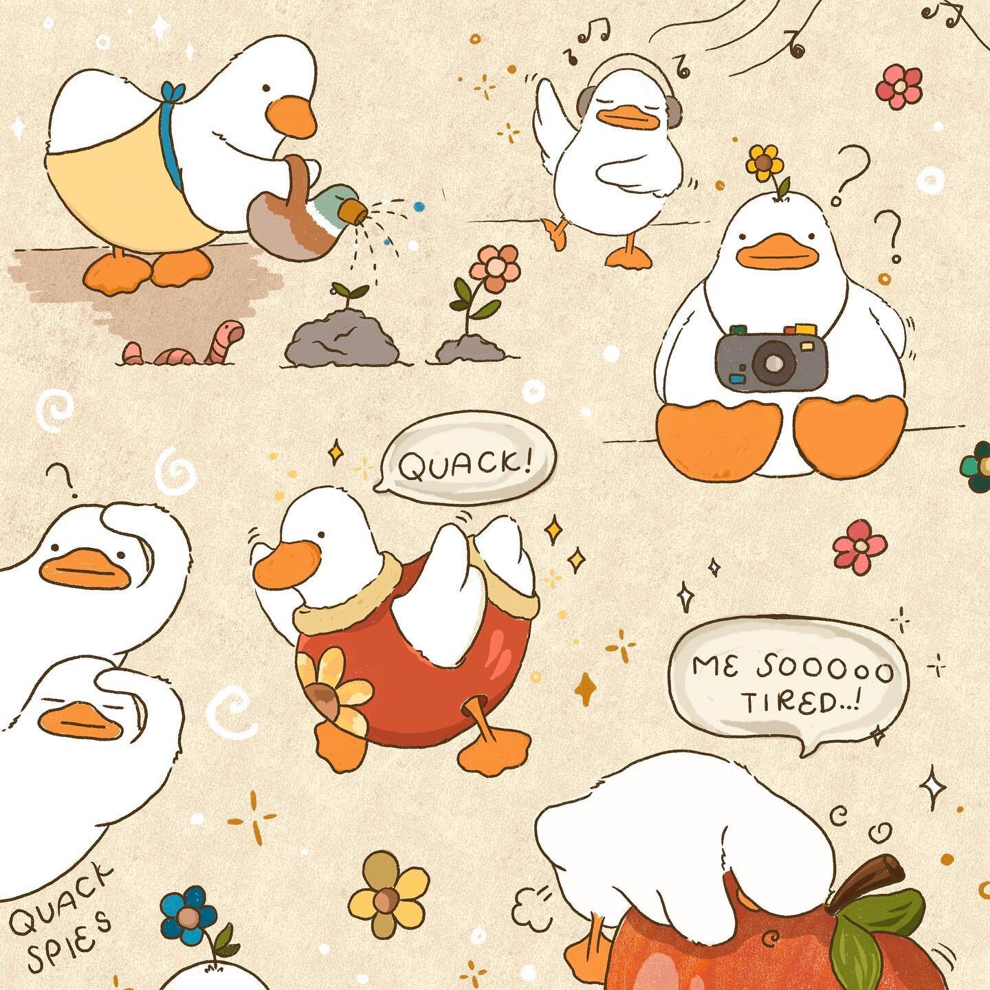 The other half of The Daily Ducks! ☺️ 

#inkyings #illustration #digitalillustration #digitalart #ipadart #ipaddrawing #procreate #procreateart #procreatedrawing #procreateillustration #ducks #thedailyduckoos