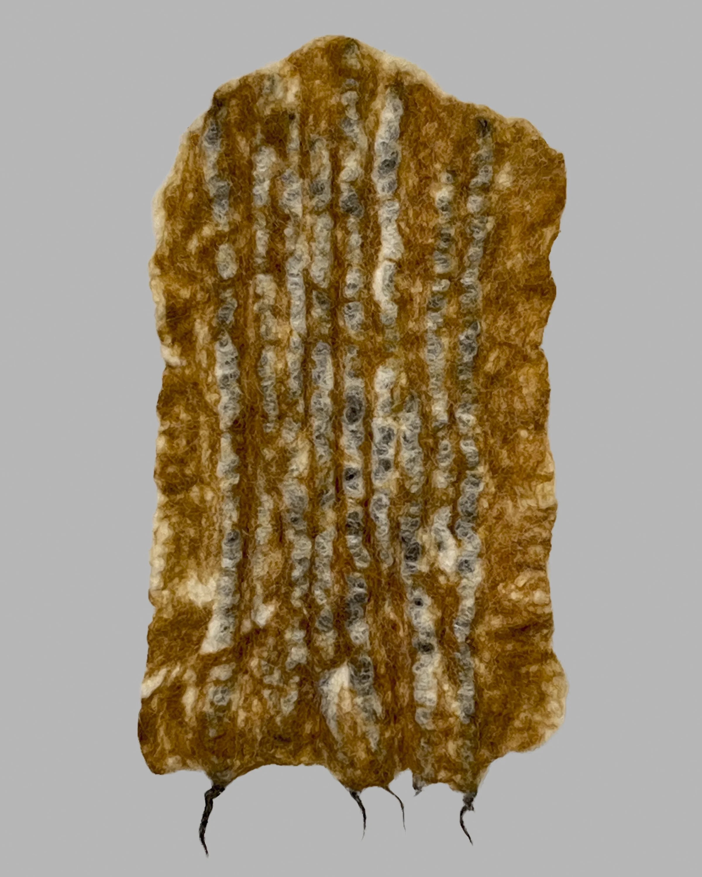 Wee Tiger,  2021  1’5” x 10”  Wool  $120.