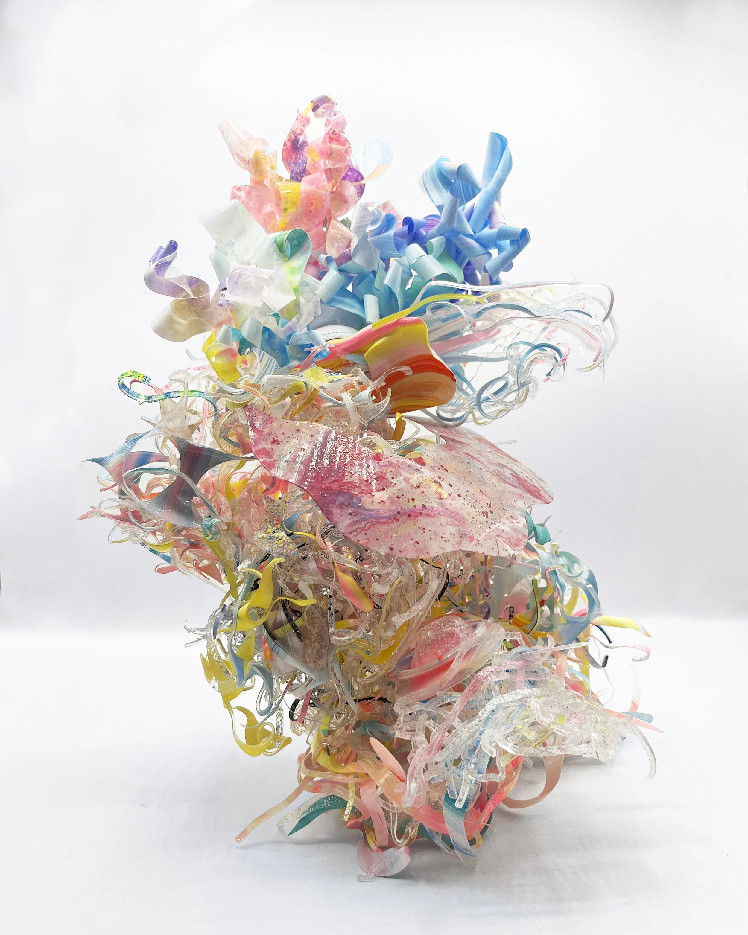 Brent Hayden, taking the stairs, 2026, polystyrene, acrylic, and vellum, 14”
$950