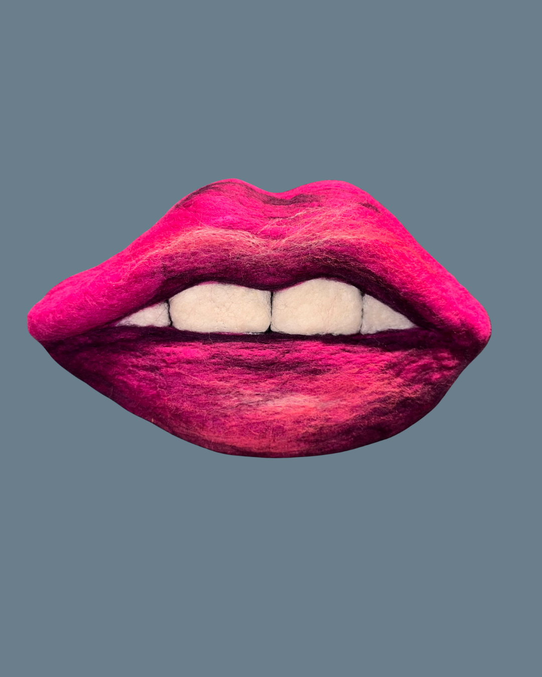 SOLD, 36., Magenta Series , Wool over felted form