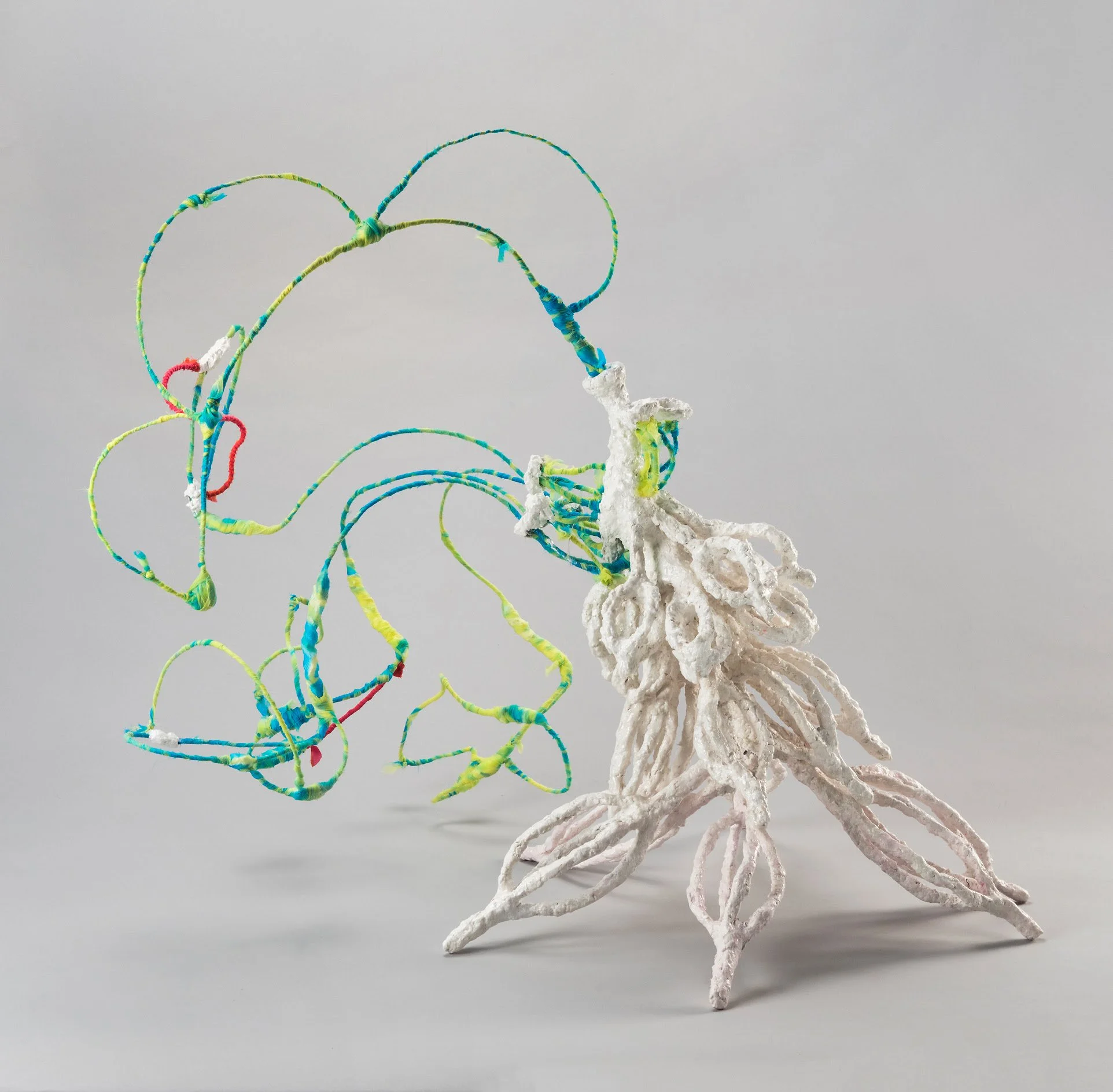 Bimbo, 2024, Celluclay, Sculptamold, wire, wire, mesh, fabric, acrylic medium, 24 x 25 x 35 in.