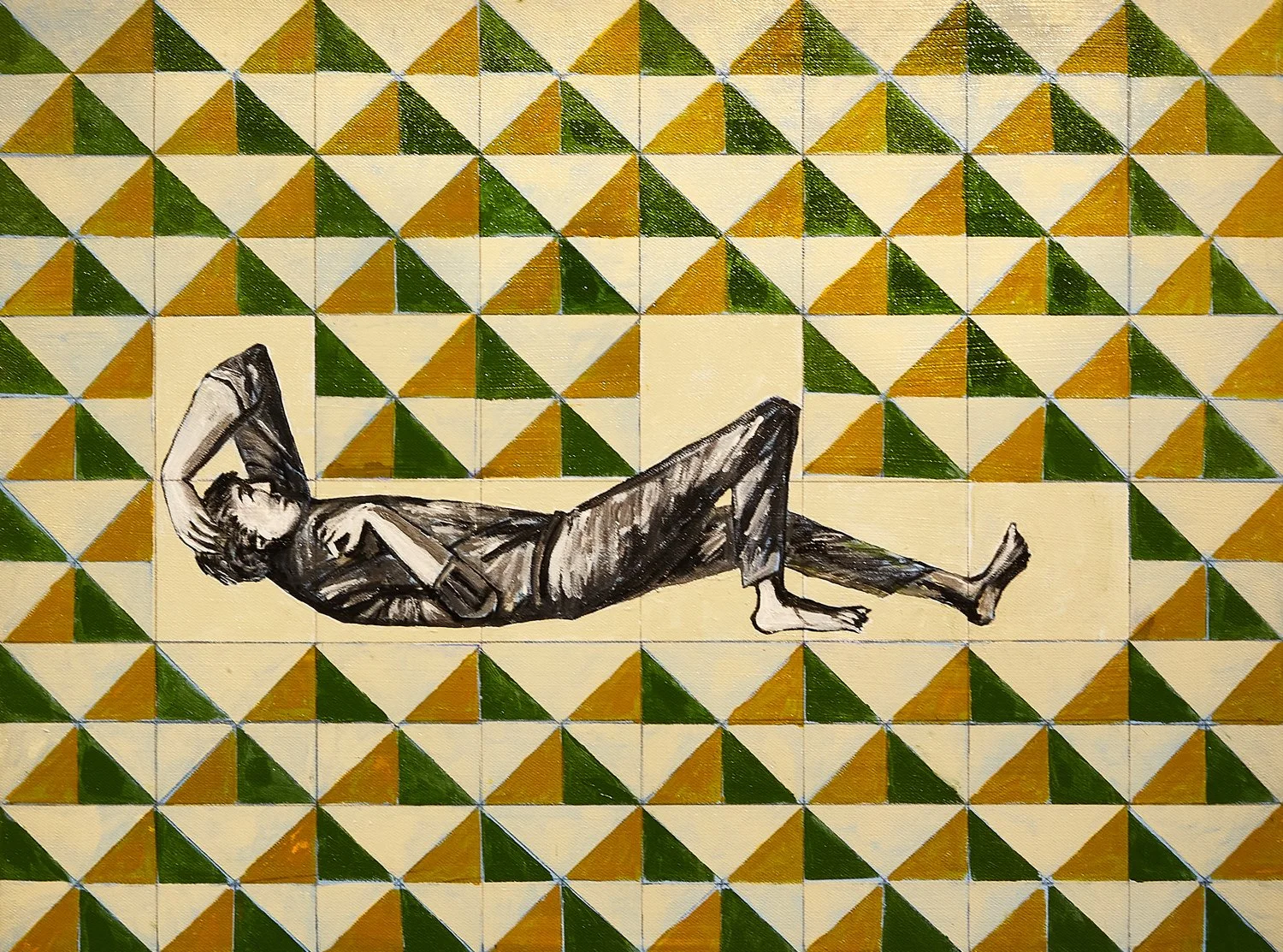 Urban Abstraction #5 - Lisbon, Portugal, 2025 Acrylic, Ink, and Pencil on Wood Panel
18” x 24”, $3100