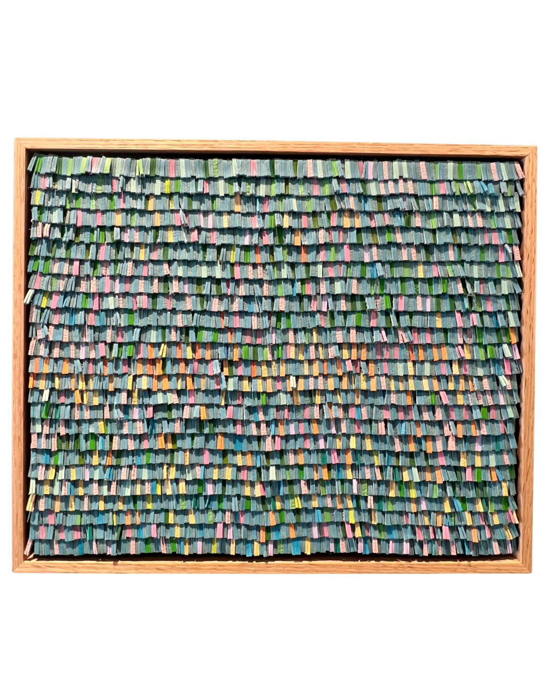 Cécilia Lusven, River Bed, 2026, 12x14 inches
Handwoven from linen and off-cut leathers
$850