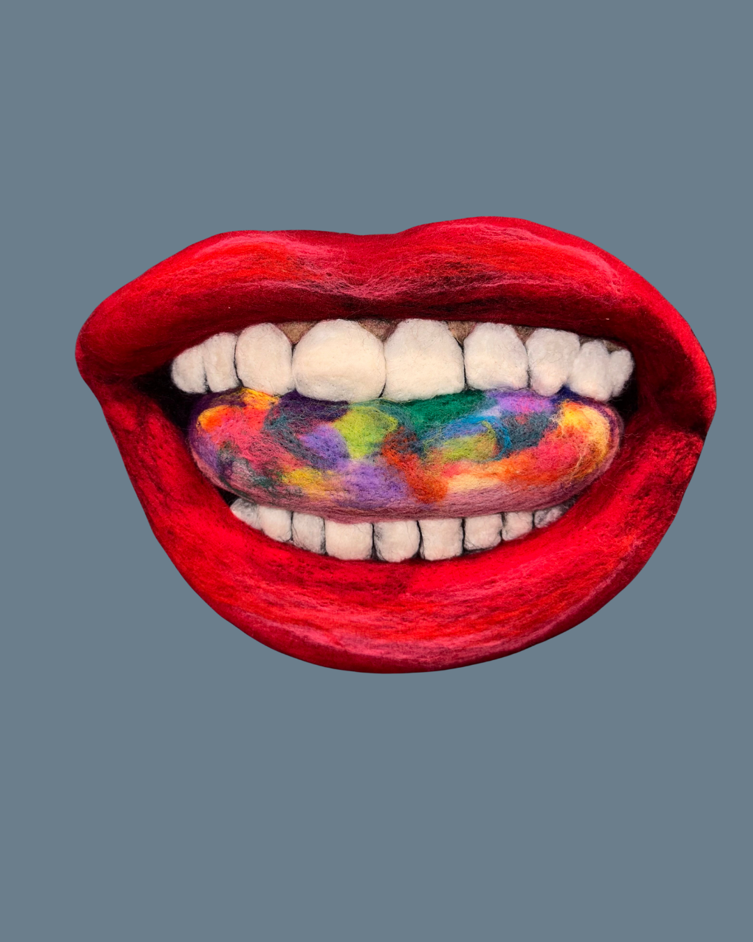 SOLD, 25., Small Size/ Red Series , Wool over felted form