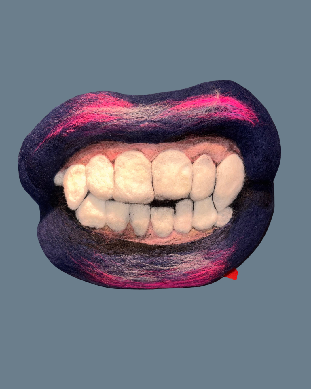 SOLD, 51., Navy Blue Series , Wool over felted form