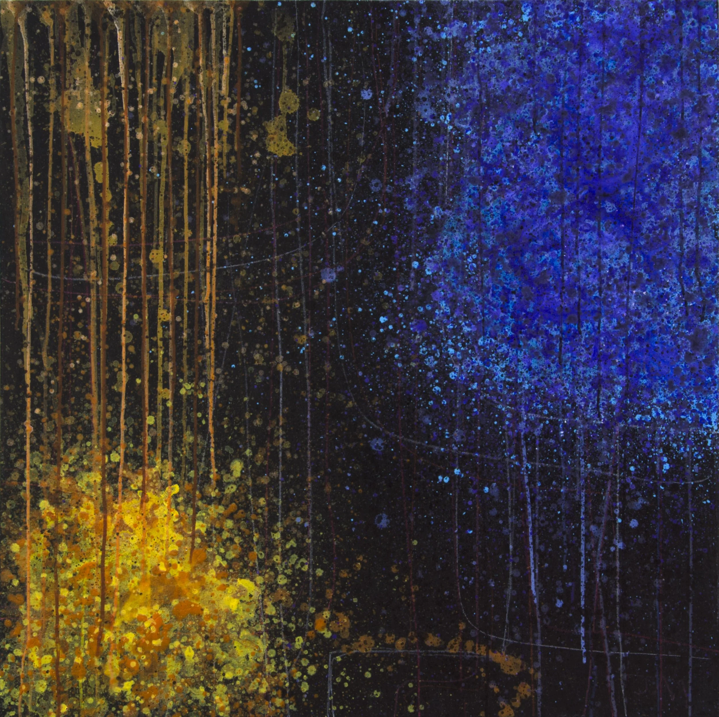 Javier Manrique, Aura, 2024, acrylic on canvas, 36 x 36"
