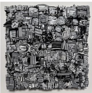 Bussie Parker Kehoe, Overflow, 2026, 13”x13”x2”, Reclaimed house paint on wood panel
SOLD
