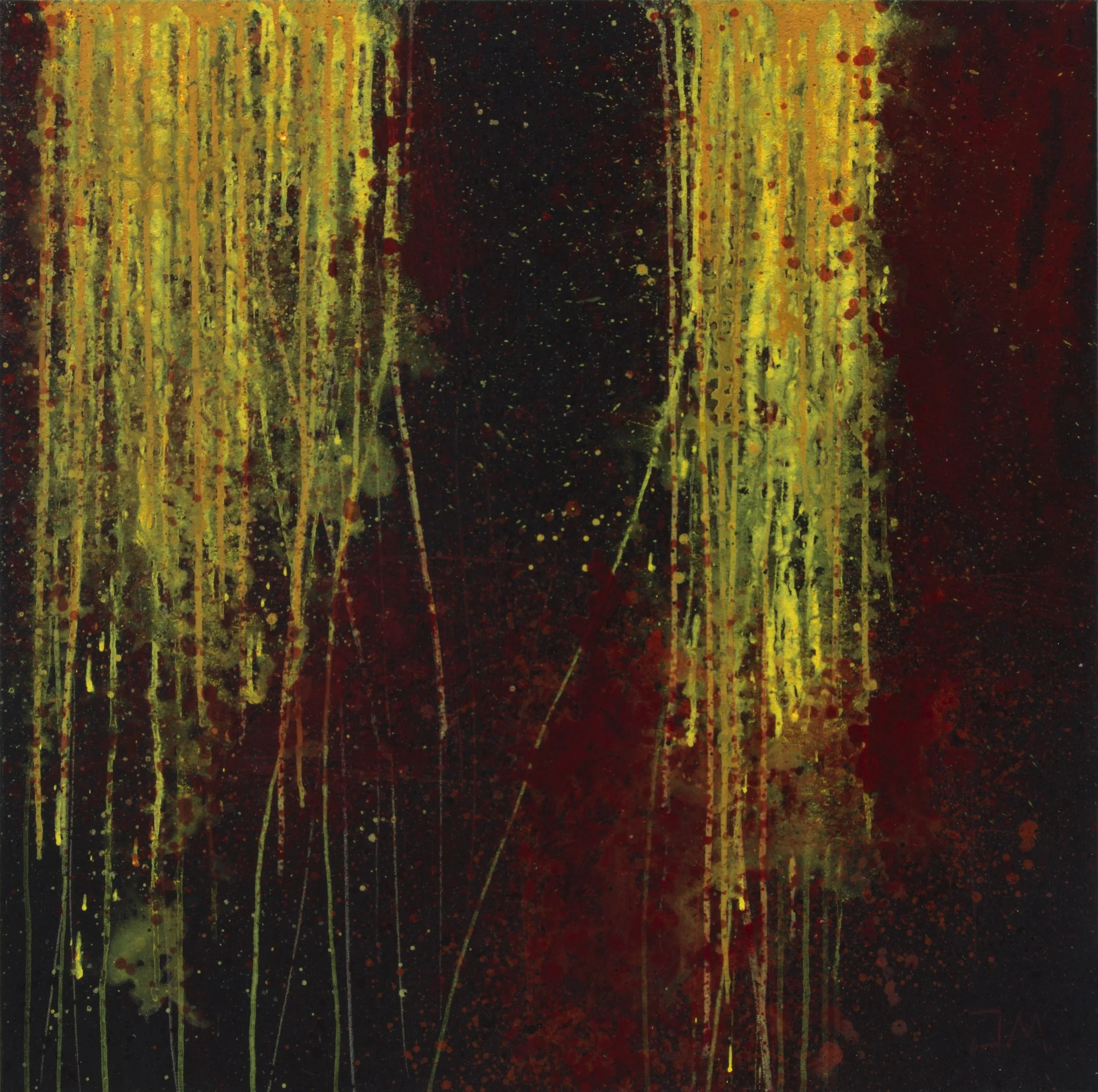 Javier Manrique, Starlight, 2024, acrylic on canvas, 36 x 36"