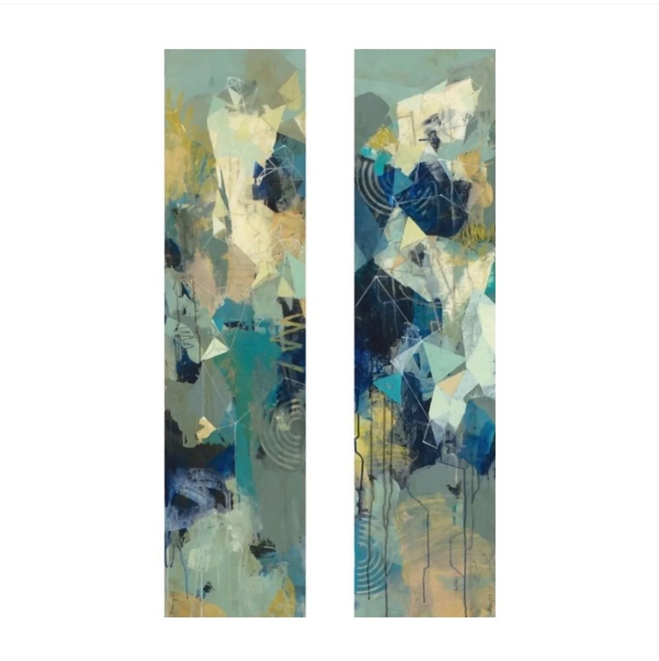Memoryof Water I & II, 2023, Mixed media on panel, 48x12in
$6,000.00
