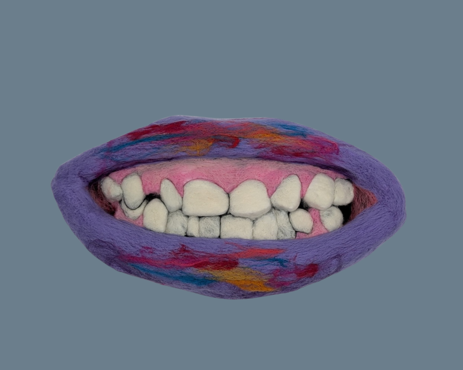 SOLD, P.F., Medium Size/ Face Series, Wool over felted form, $1,000