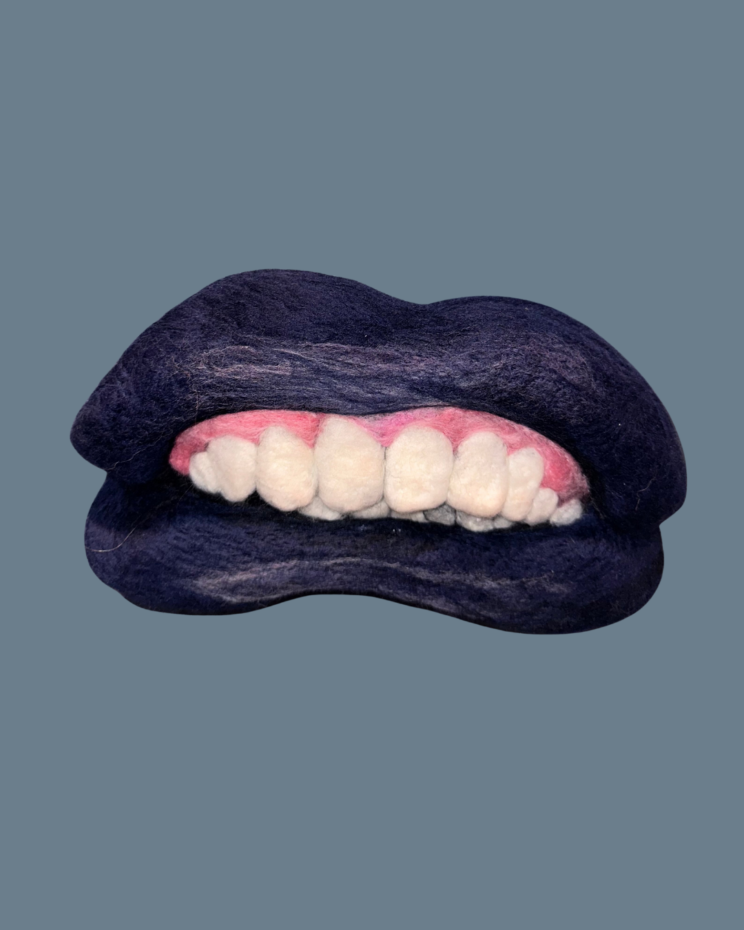 52., Navy Blue Series , Wool over felted form, $350