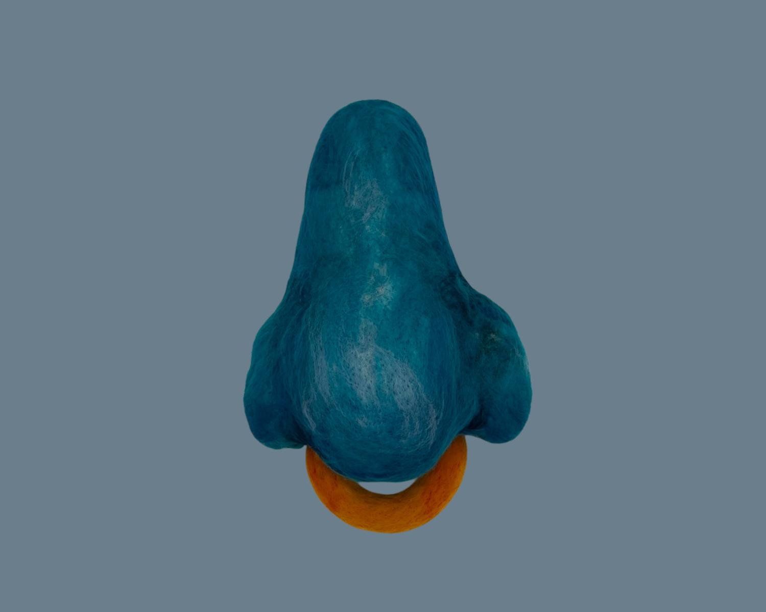 SOLD, Nose, Wool over felted form