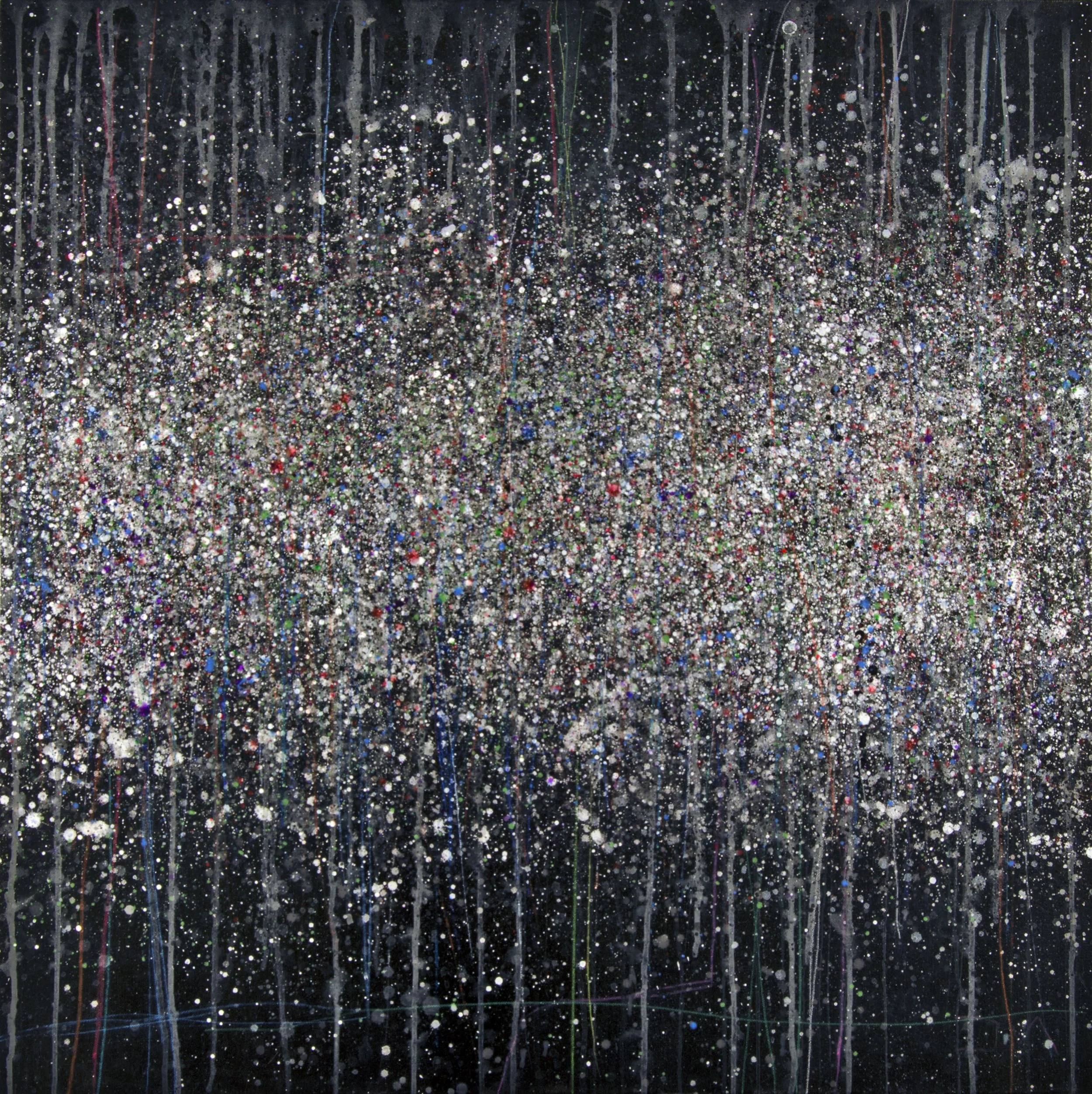 Javier Manrique, Surface of Pleasure, 2025, acrylic on canvas, 36 x 36"