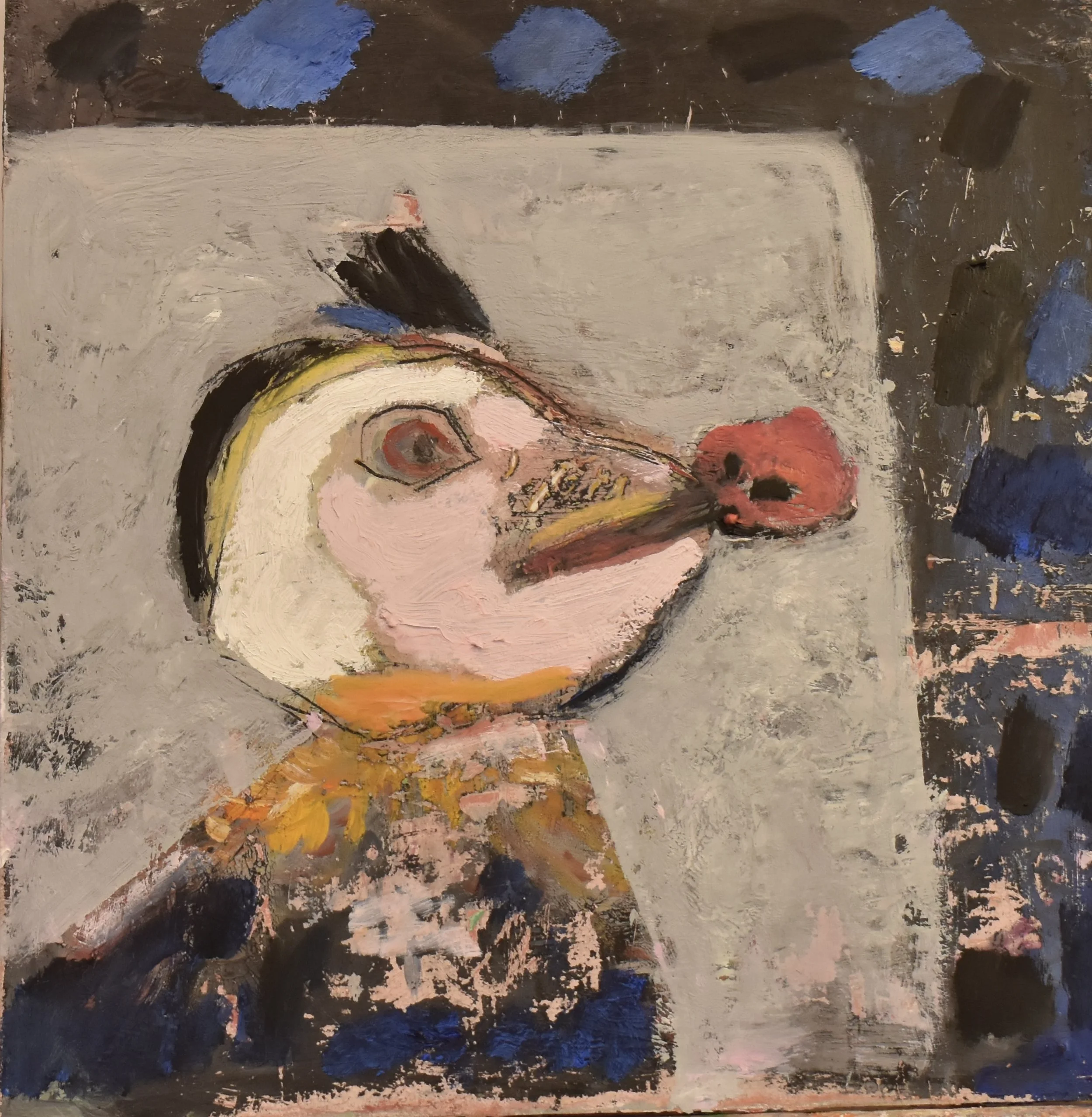 Nosebob, 2025, Oil/Panel, 12 x 12"