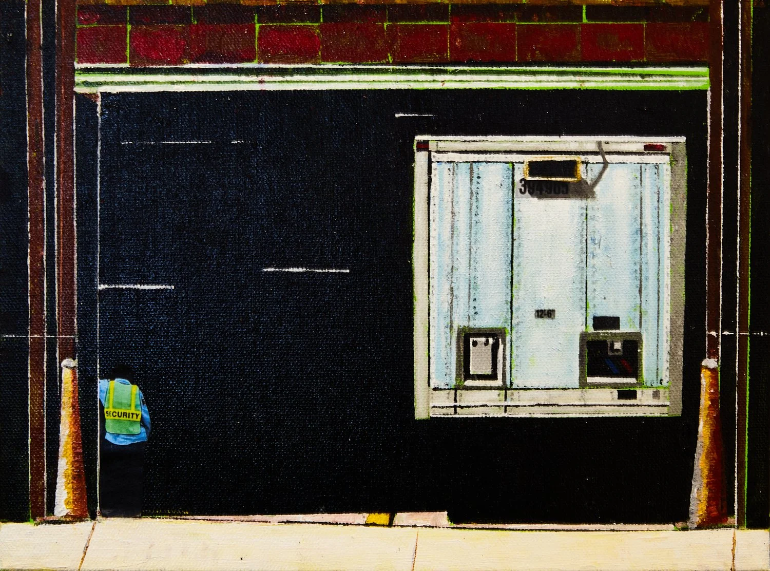 Urban Abstraction #10 - Hudson Square, New York City, 2025 Acrylic, Ink, and Pencil on Wood Panel, 9” x 12”, $1200