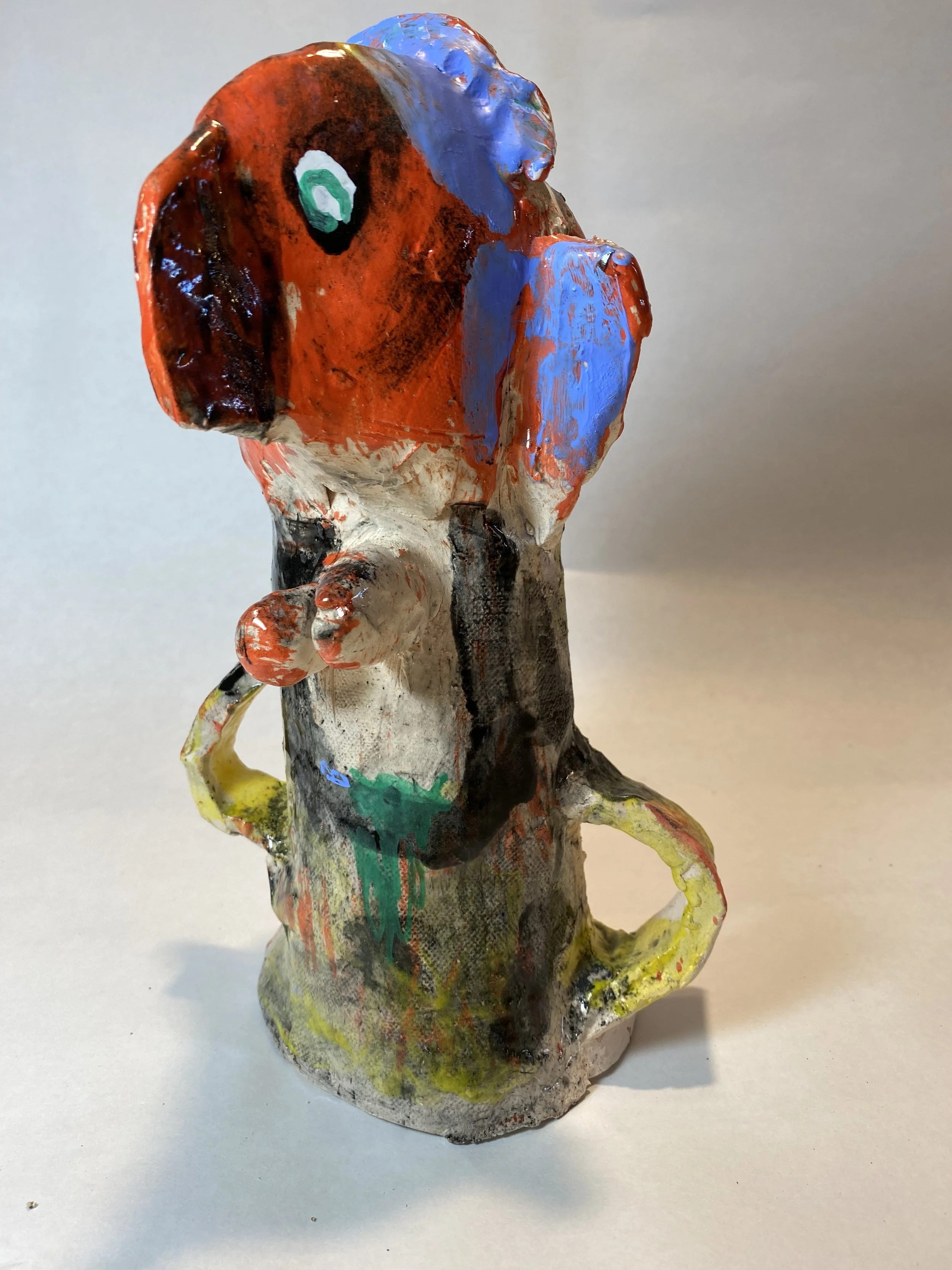 Small Abstract Figure, Clay, 2025, 10 x 4 x4"