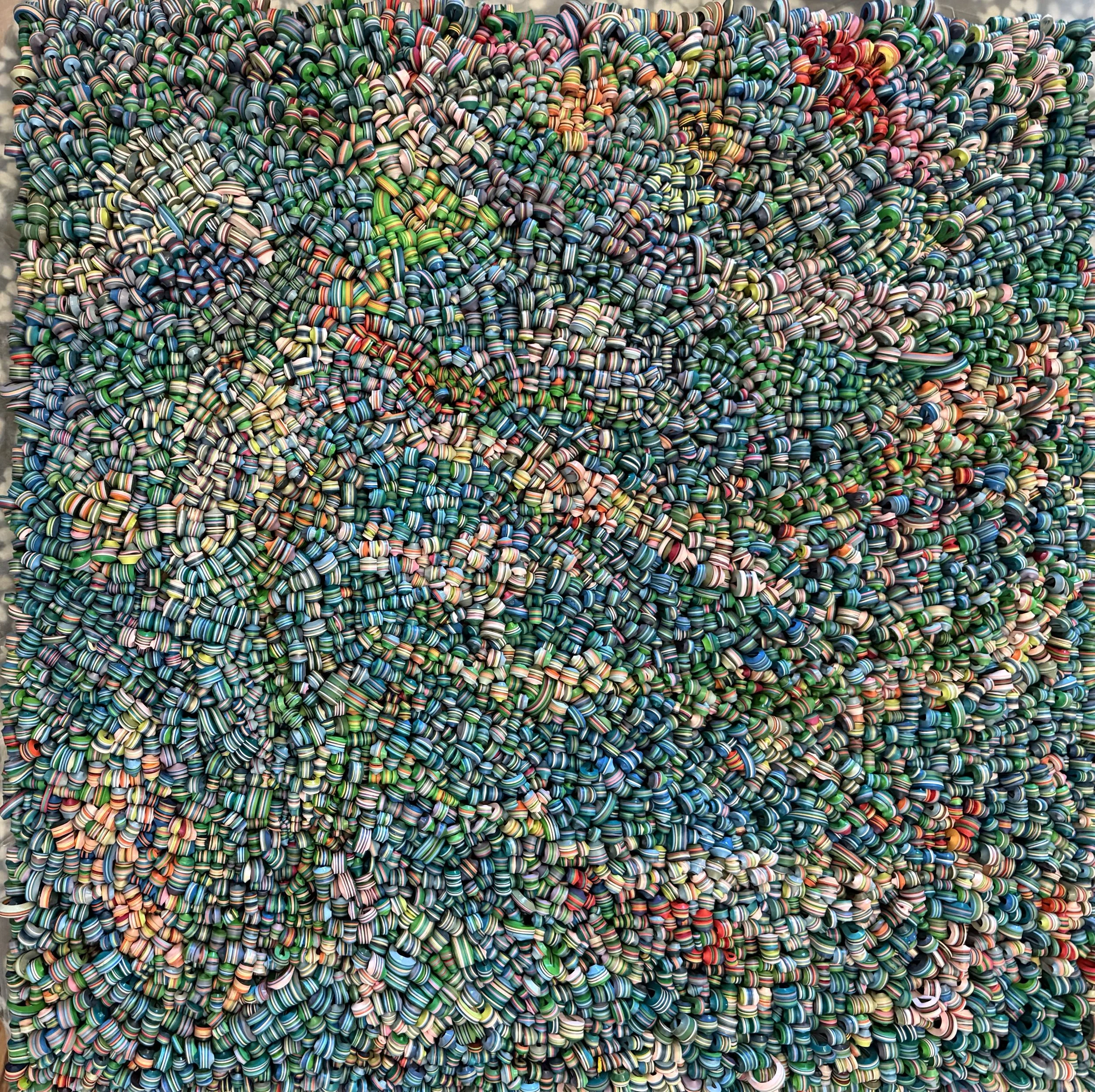 Bussie Parker Kehow, Candyland, 2025, 24”x24”x2.5”, Reclaimed house paint on wood panel
SOLD