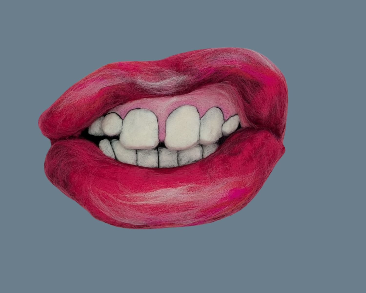 SOLD, D.H., Medium Size/ Face Series, Wool over felted form