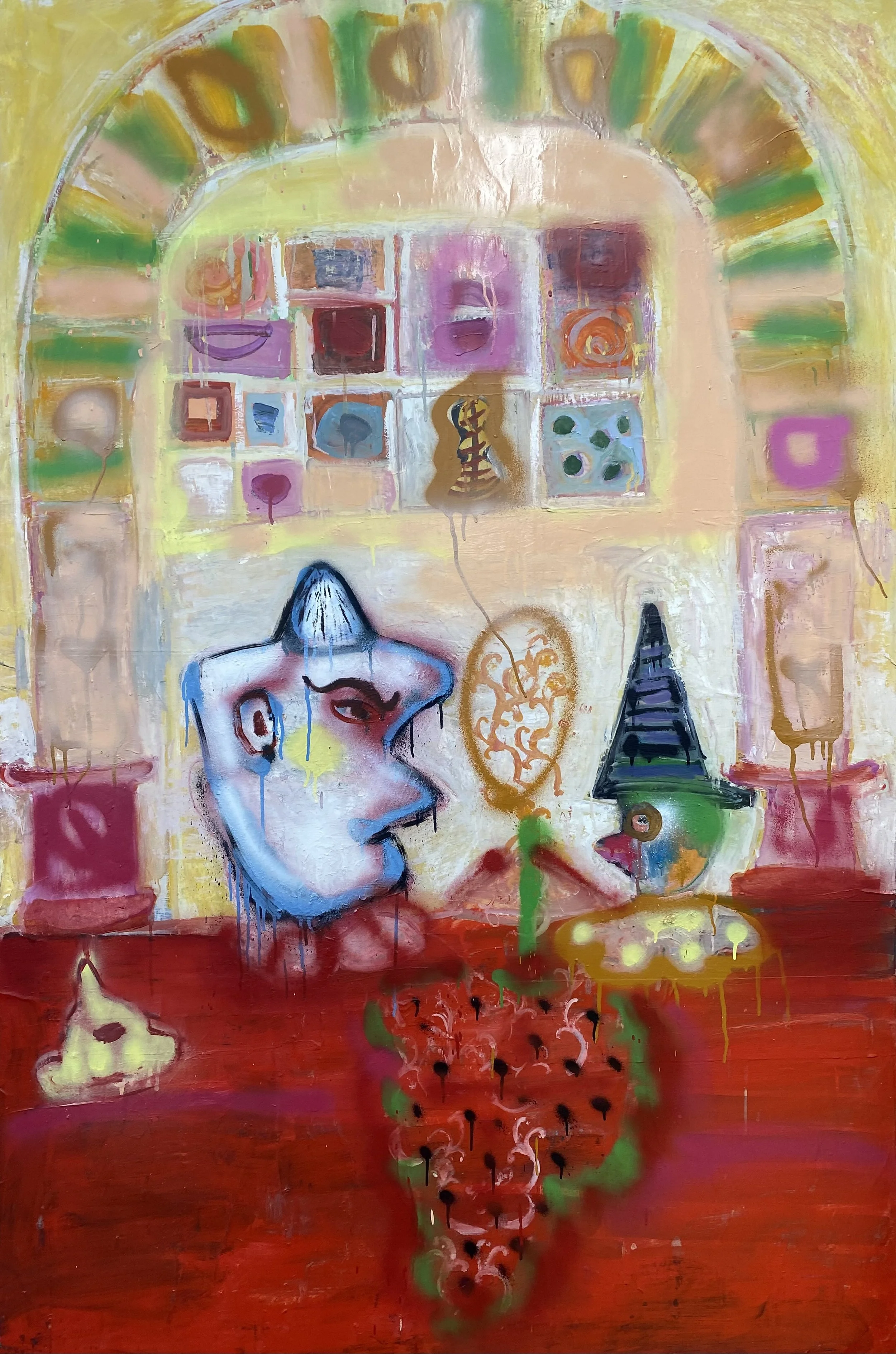 The Conversation, 2024, Oil on Canvas, 72 x 60"