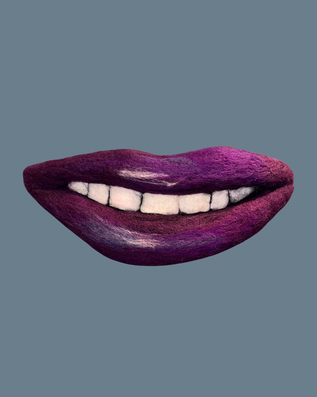 SOLD, 47., Plum/Deep Purple Series , Wool over felted form