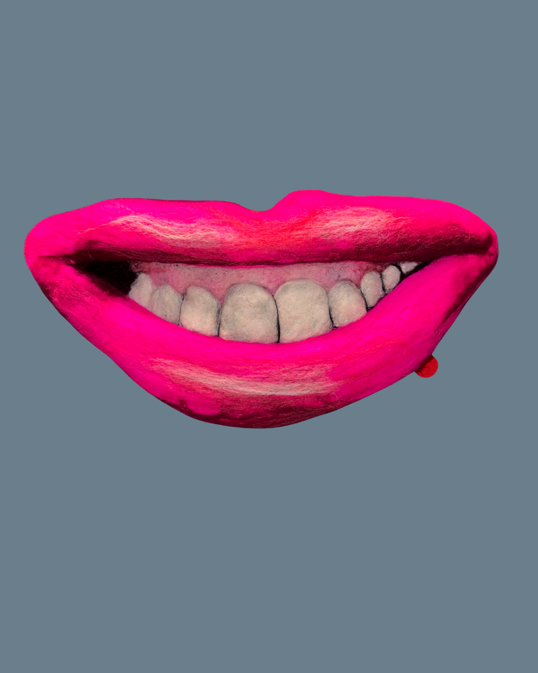 SOLD, 19., Small Size/ Hot pink Series , Wool over felted form