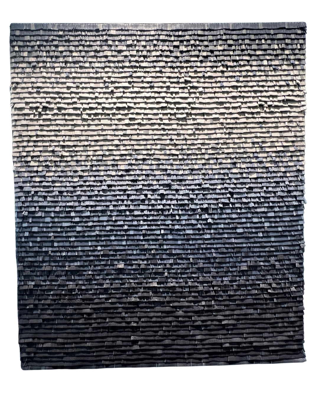 Cécilia Lusven, Under the moon, 2026, 29.5x25 inches, Handwoven from linen and off-cut leathers
SOLD