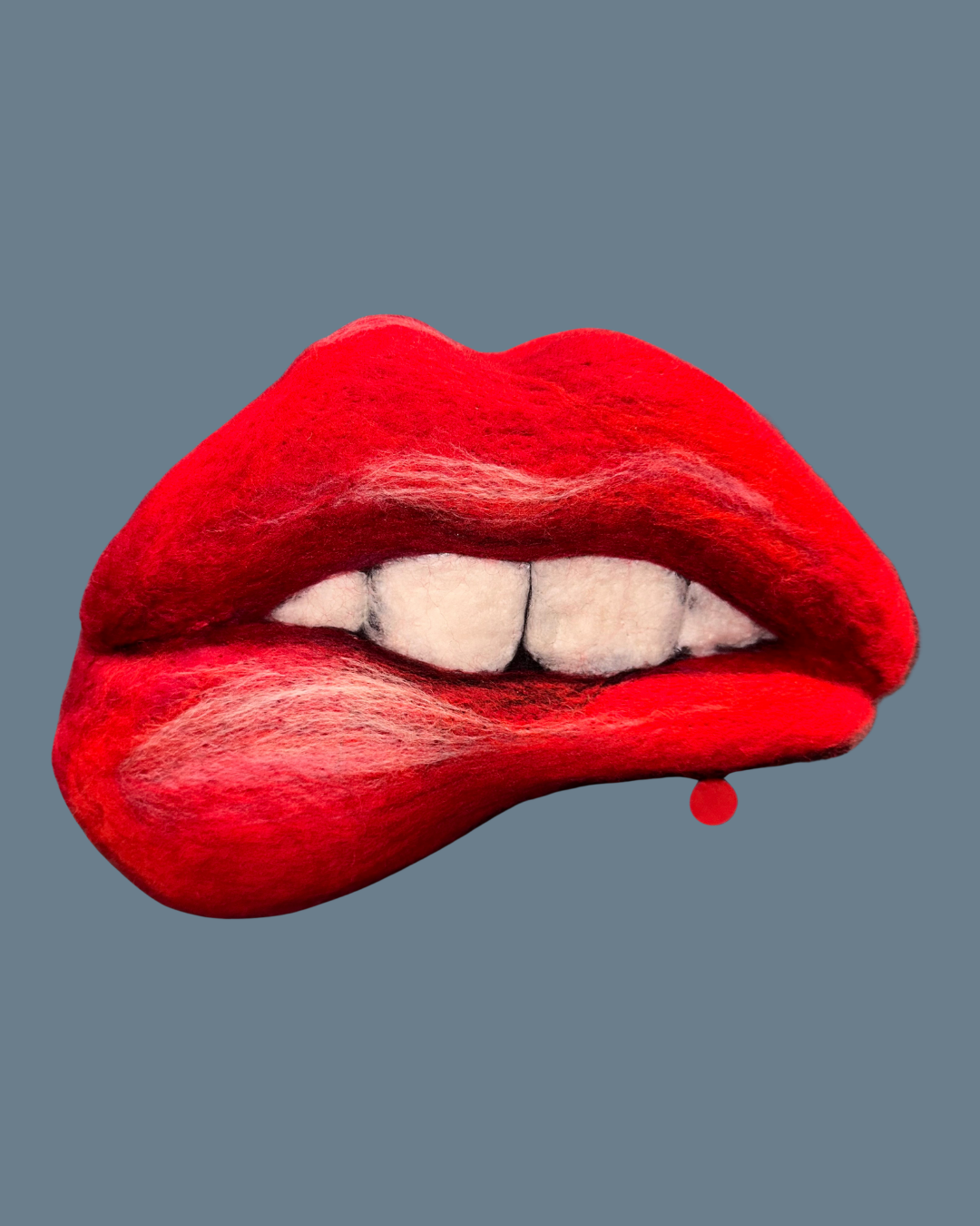 SOLD, 23., Small Size/ Red Series , Wool over felted form