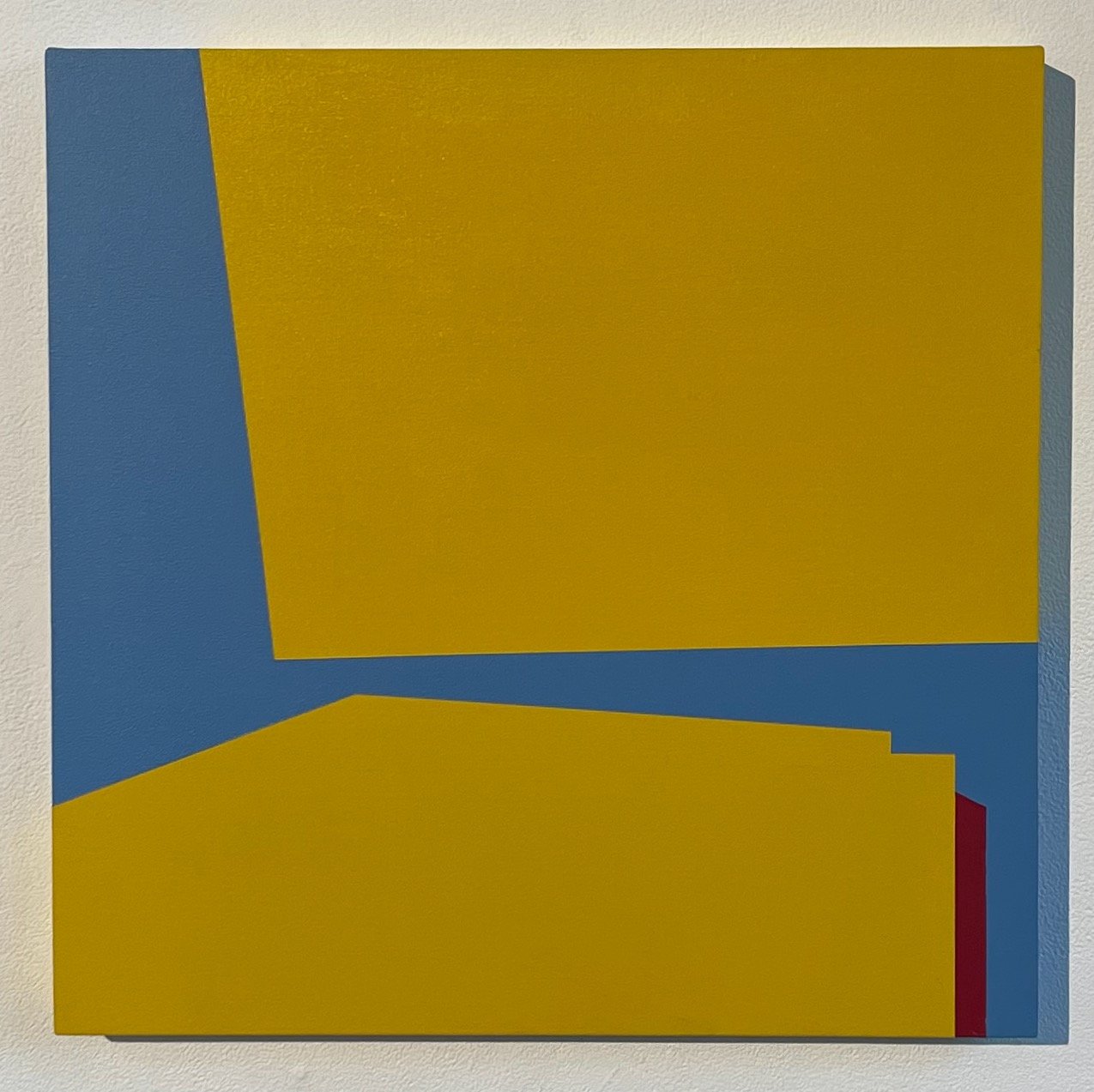 Blue Background, 2013, Acrylic on canvas, 21.75x21.75in 
$1,200.00