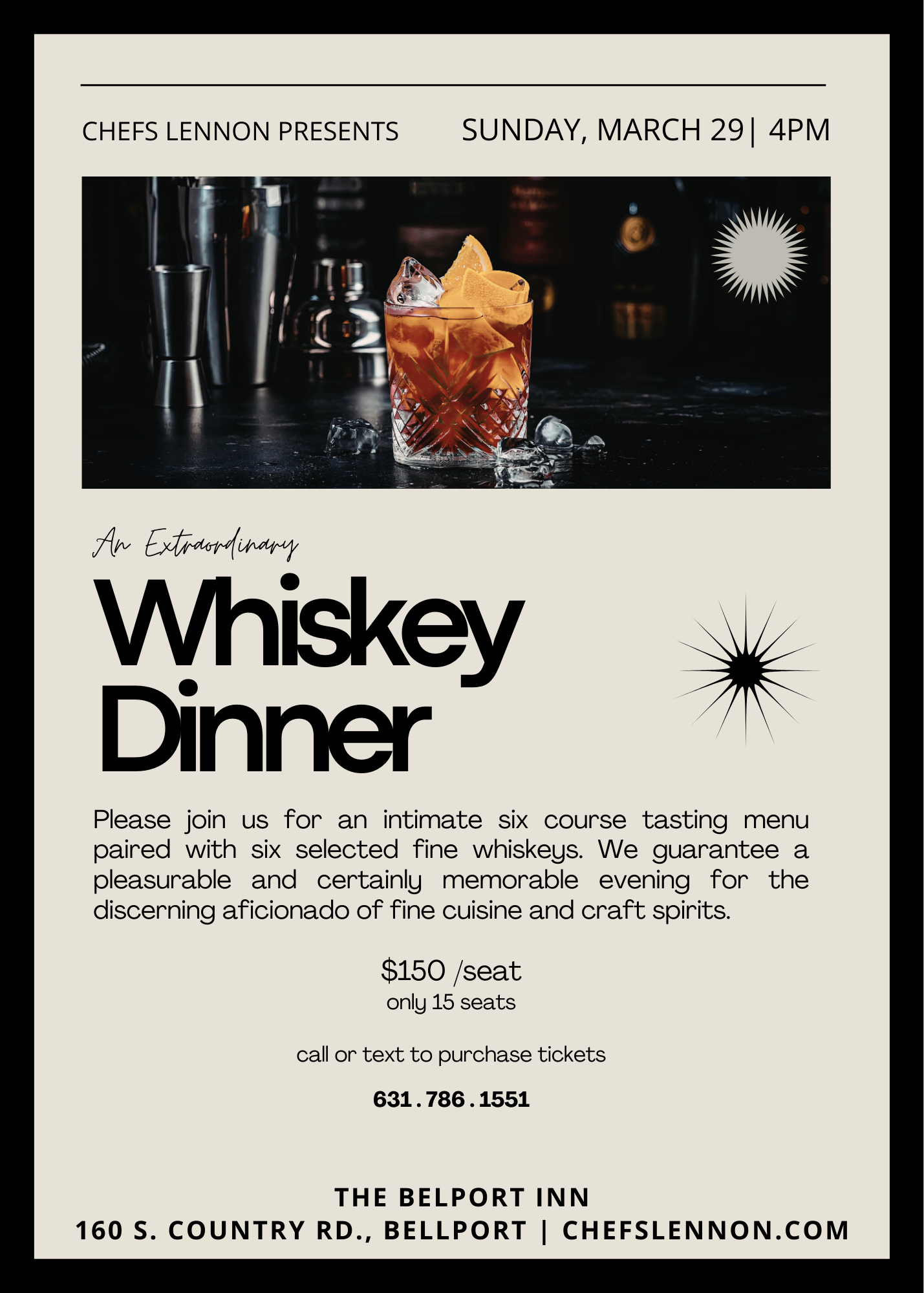 Whiskey Dinner