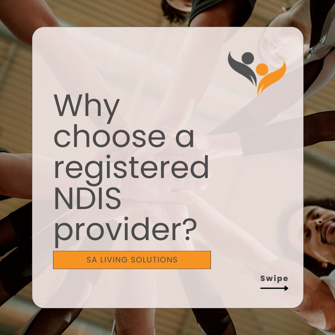 SA Living Solutions are a registered NDIS service provider meaning that we are audited to make sure that we meet strict requirements to do with #safety, #quality and #compliance, which are set by the NDIS safeguards commission...