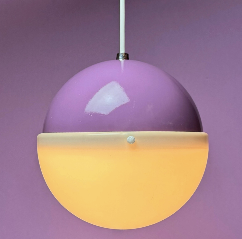 Sidse Werner & Leif Alring Formland Ceiling Light- Purple – Space Age Fog and Morup, Denmark 1970- Mid Century modern