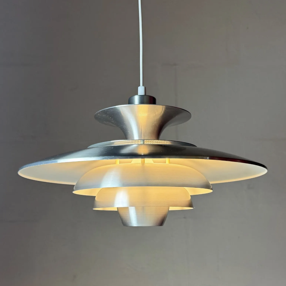 Mid Mod Large Danish Vintage Ceiling Lamp by JEKA, Denmark 1970s