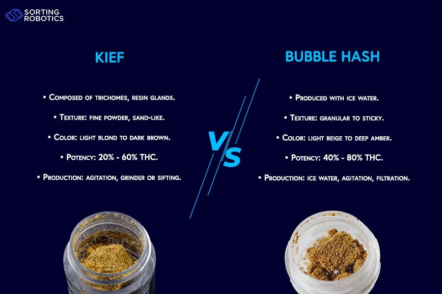 Kief vs Bubble Hash Key Distinctions and Uses