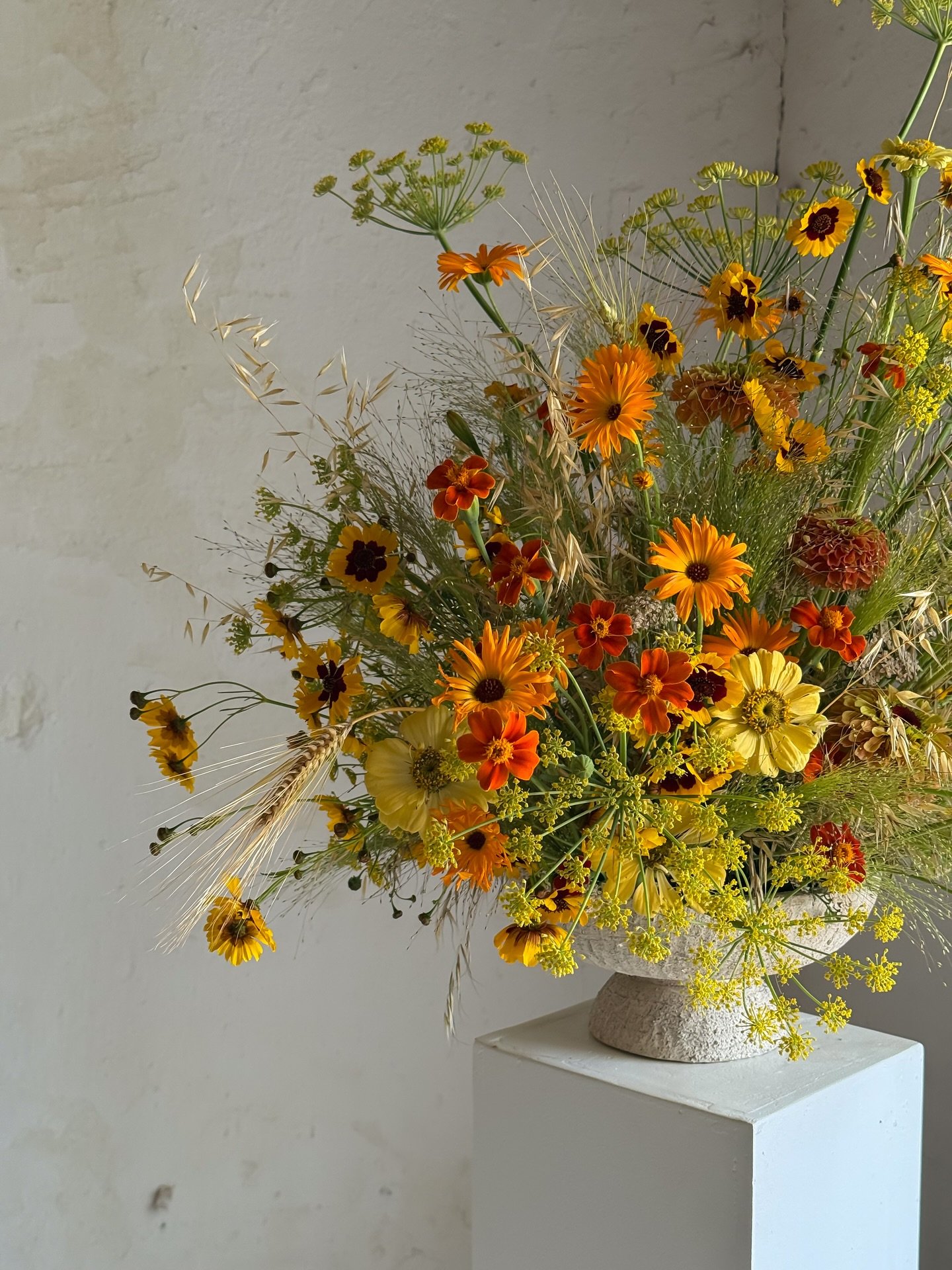 While we wait for the magic captured by the amazing @catarinainaciophoto , I had to share a few sneak peeks from Ashley &amp; Omar&rsquo;s beach welcome party. These flowers were just too fun to keep to myself&mdash;pure summer joy in every stem! 

@