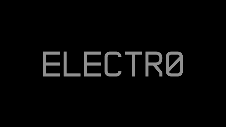 Black background with the word "ELECTRO" in gray, stylized text.