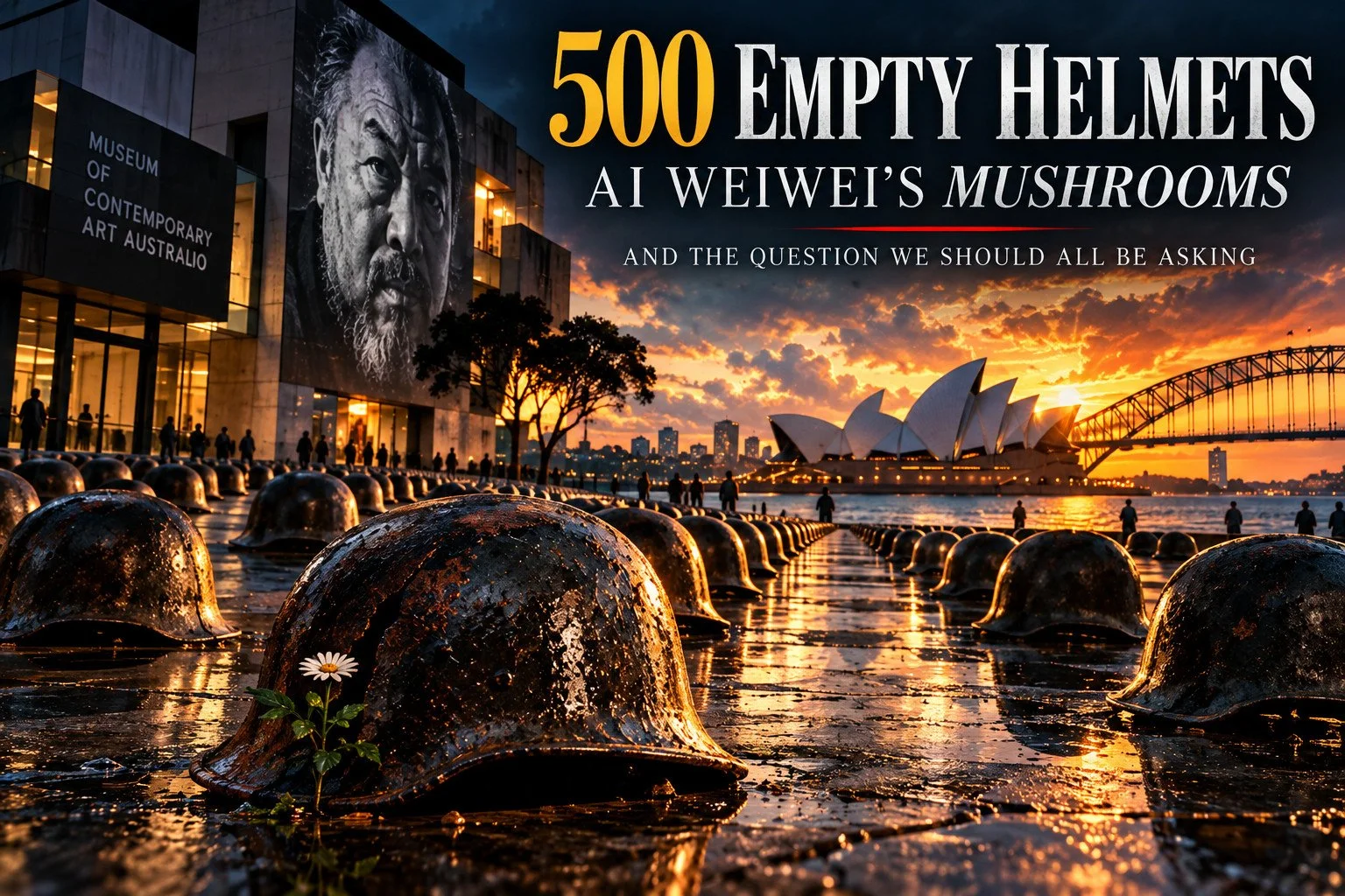 500 Empty Helmets: Ai Weiwei’s Mushrooms