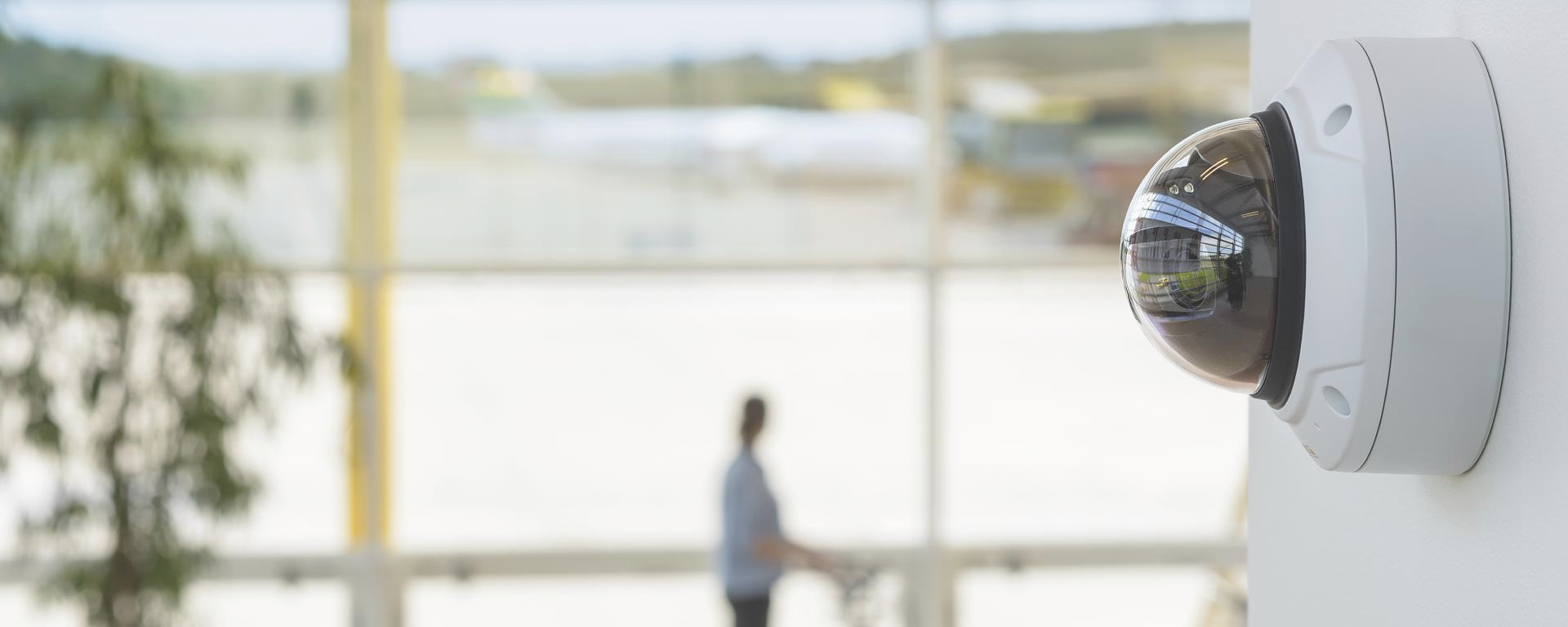 Close Up CCTV Dome Camera