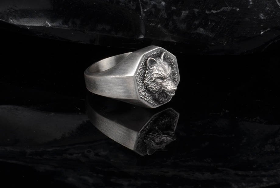 Mithril 谧银 纯手工制狼图腾男士雕刻指环3.jpg